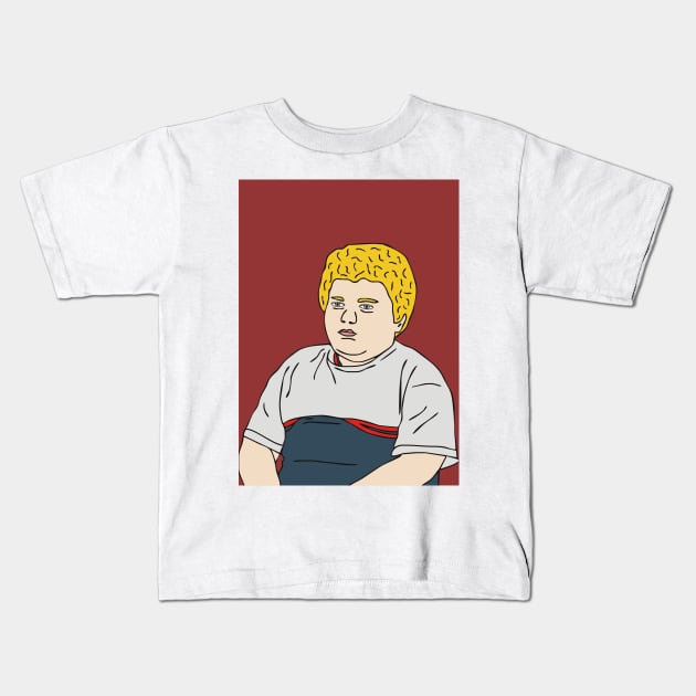 Bad Santa fat kid Kids T-Shirt by grekhov